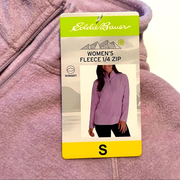💚Eddie Bauer new with tags women’s 1/4 zip fleece top - Picture 1 of 7